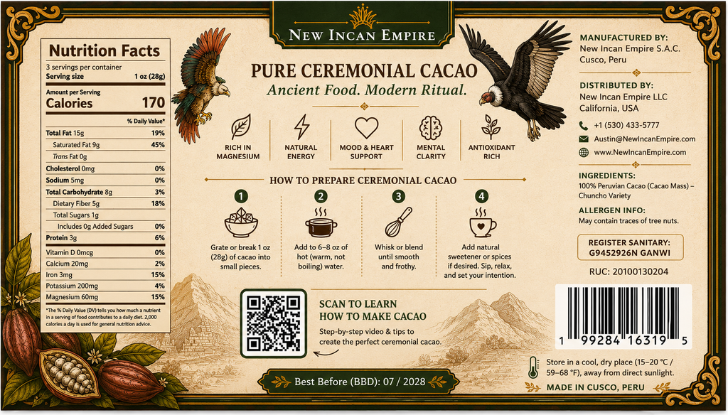 The Starter Pack - 4 × 100g Chuncho Cacao Bars