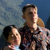 Austin and his wife in the Andes above Cusco