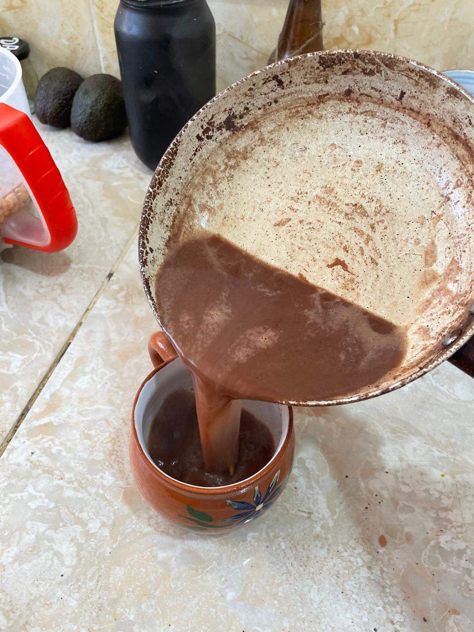A cup of pure cacao, no coffee
