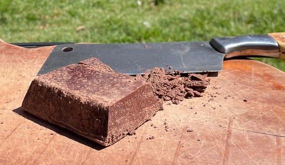 Stone-ground Chuncho cacao paste